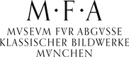 Logo des Museums für Abgüsse Klassischer Bildwerke München. Der obere Teil zeigt die großen Buchstaben 'M F A' und darunter steht der vollständige Name 'Museum für Abgüsse Klassischer Bildwerke München'.